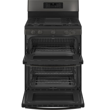 GE APPLIANCES PGB965BPTS GE Profile 30"" Free-standing Gas Double Oven Convection Range W...