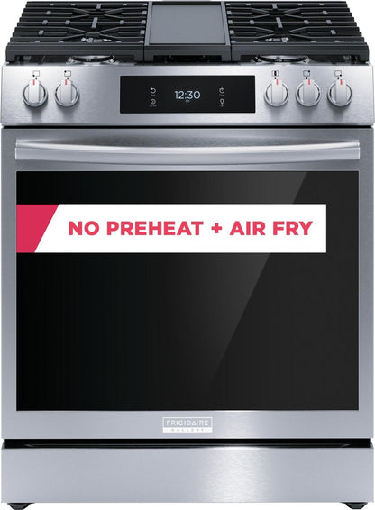 FRIGIDAIRE GCFG3060BF Frigidaire Gallery 30"" Front Control Gas Range With Total Convection