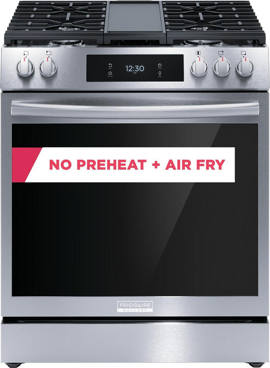 FRIGIDAIRE GCFG3060BF Frigidaire Gallery 30"" Front Control Gas Range With Total Convection