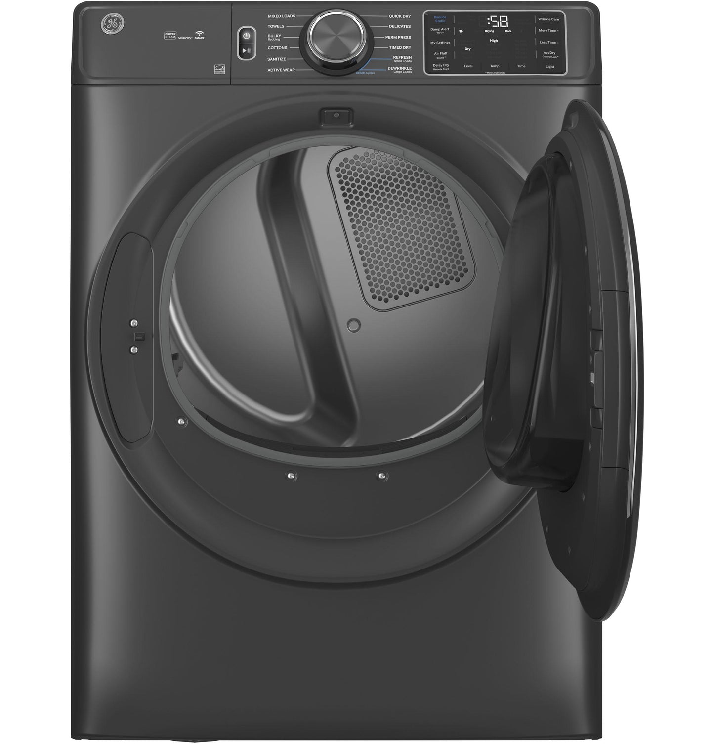 GE APPLIANCES GFD65ESPVDS Ge 7.8 Cu. Ft. Capacity Smart Front Load Electric Dryer With STE...