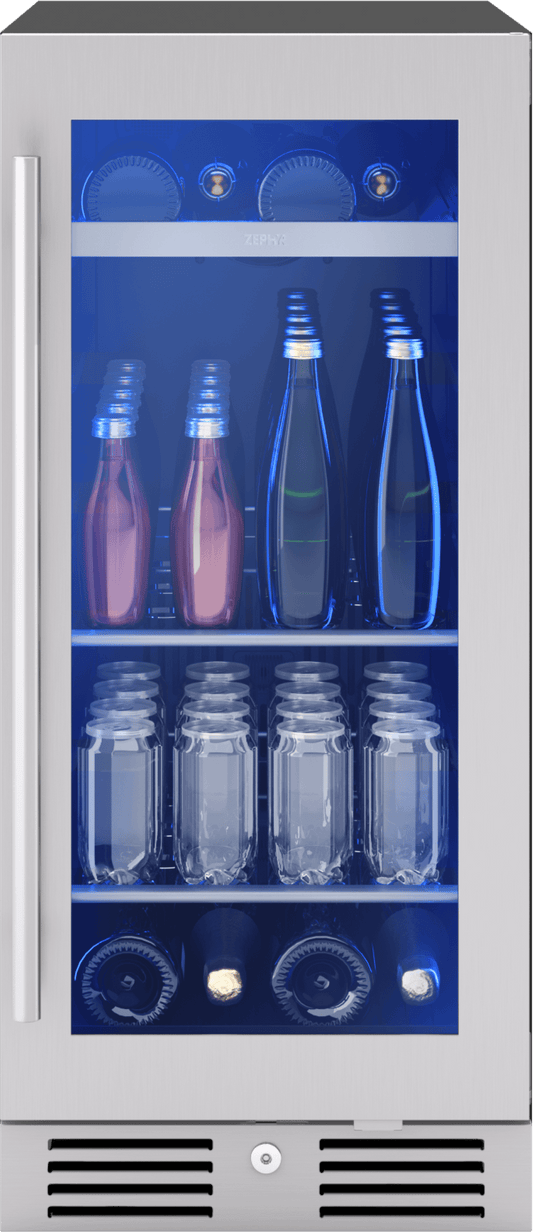 ZEPHYR PRB15C01CG Zephyr 15"" Single Zone Beverage Cooler