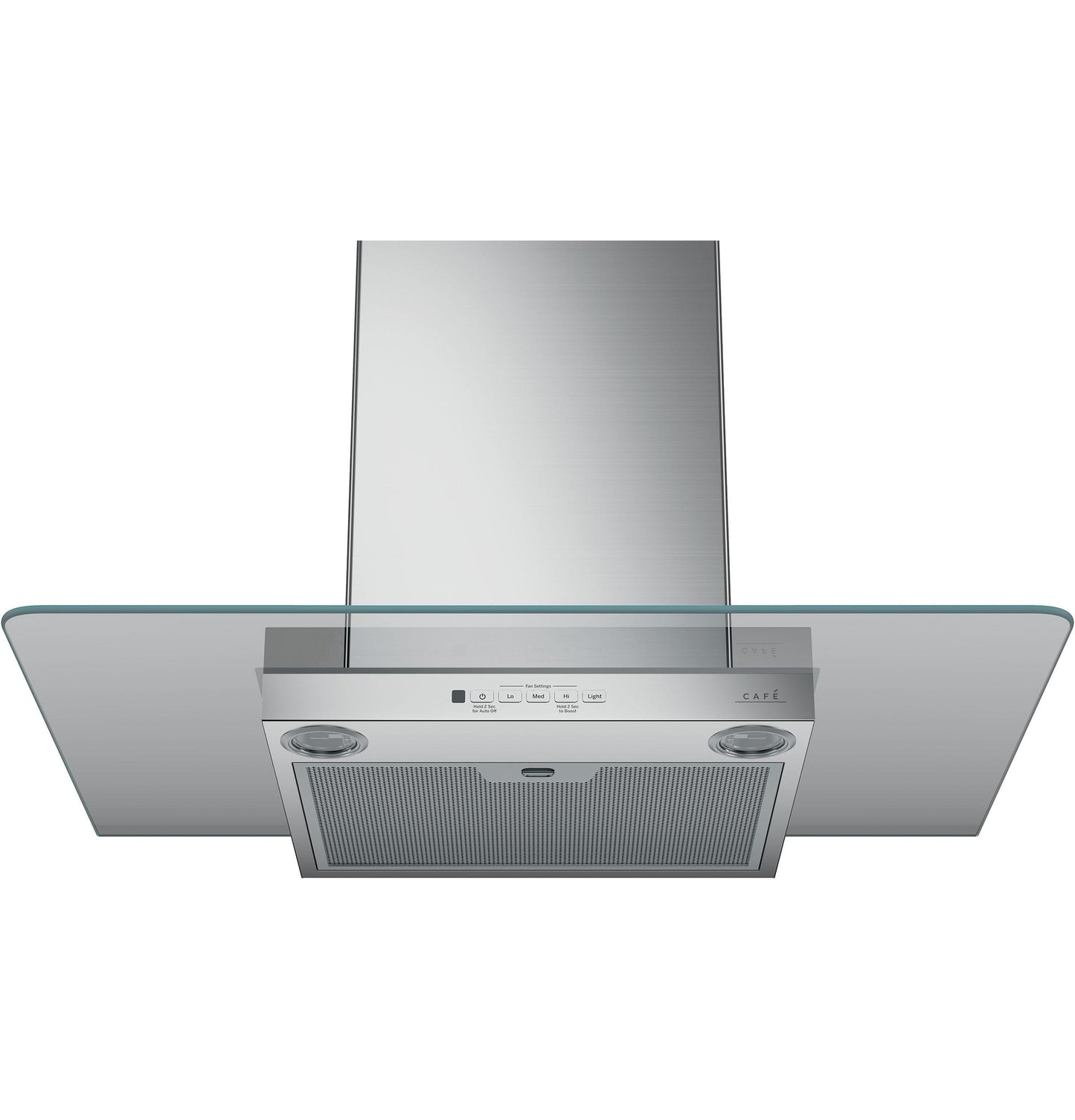 CAFE CVW73012MSS Cafe Cafe 30"" Wall-mount Glass Canopy Chimney Hood
