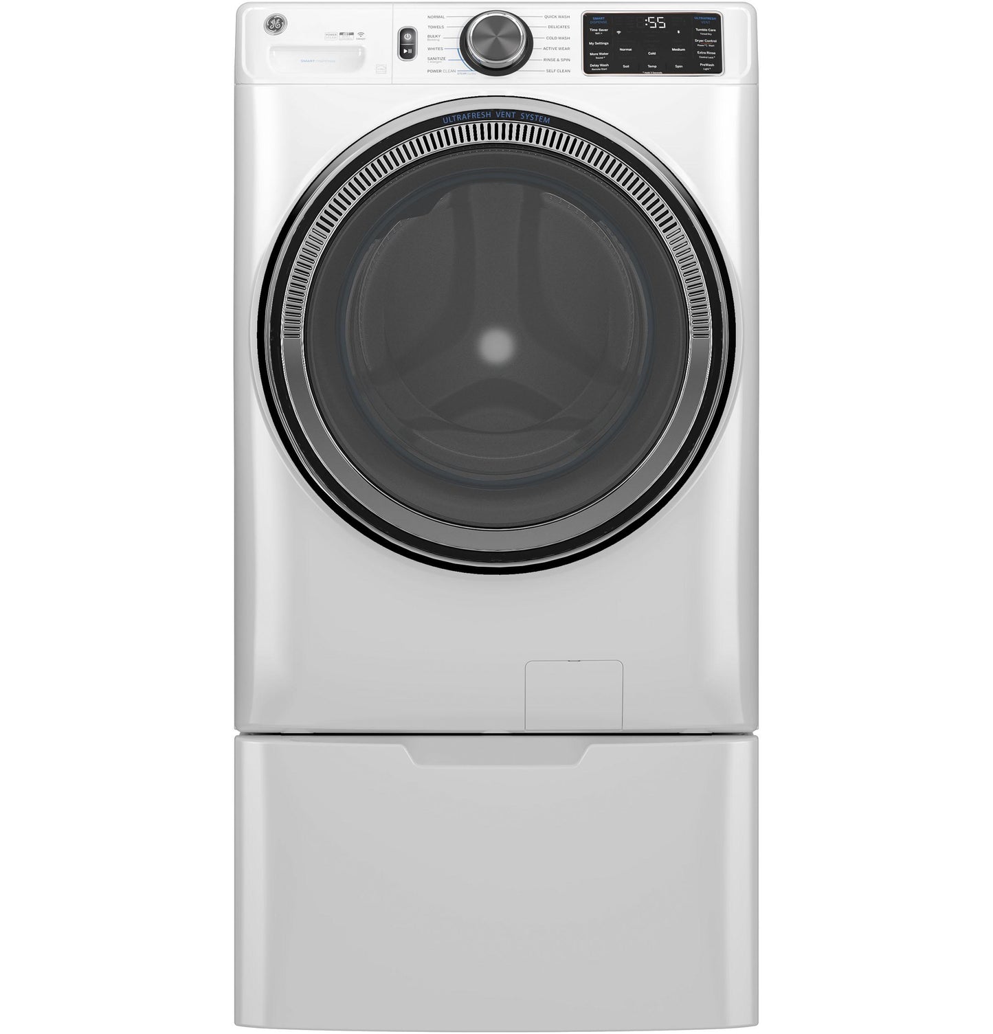 GE APPLIANCES GFW655SSVWW Ge 5.0 Cu. Ft. Capacity Smart Front Load Energy Star Steam WA...