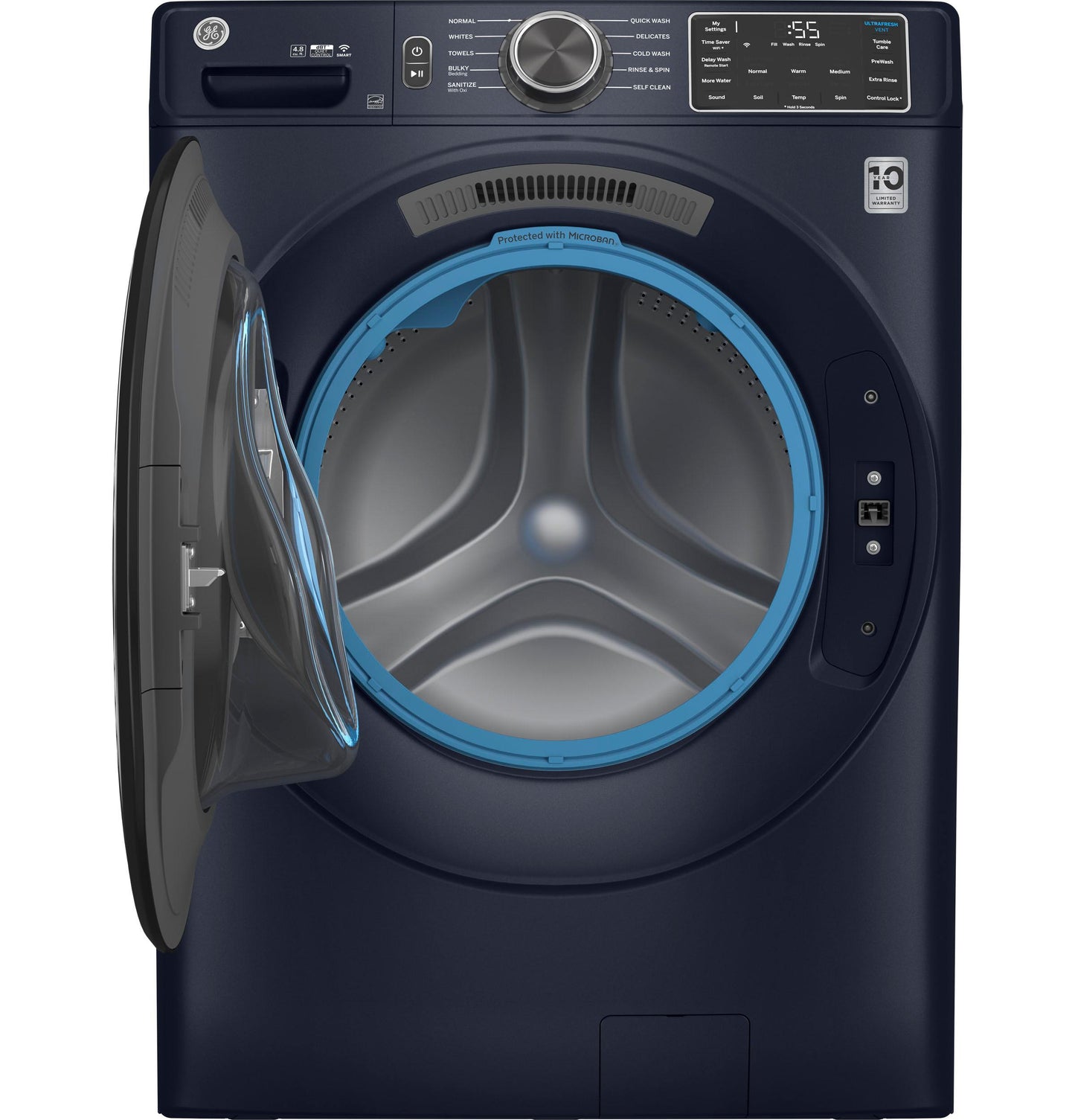 GE APPLIANCES GFW550SPRRS Ge 4.8 Cu. Ft. Capacity Smart Front Load Energy Star Washer W...