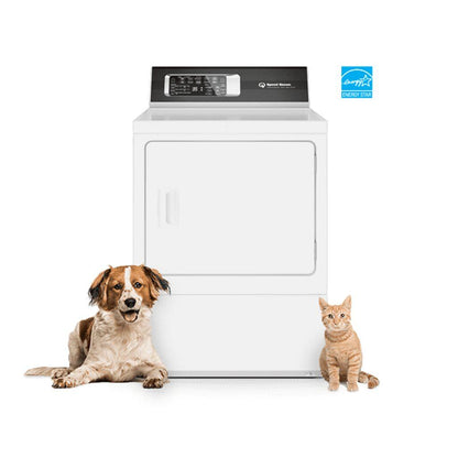 SPEED QUEEN DR7004WG Dr7 Sanitizing Gas Dryer With Pet Plus | Steam | Over-dry PROTE...
