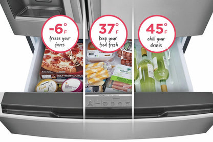 FRIGIDAIRE GRMS2773AF Frigidaire Gallery 26.3 Cu. Ft. 4-door French Door Refrigerator