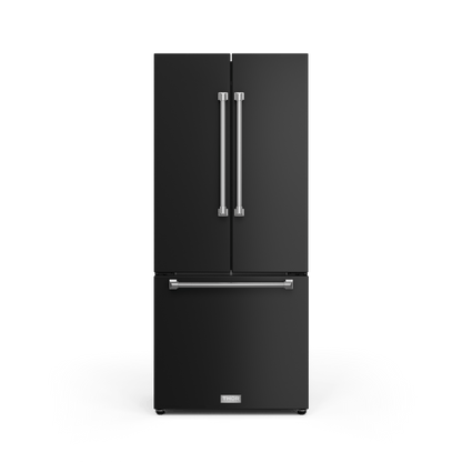 THOR KITCHEN RF3017FFD00SS 30 Inch 17.7 Cu Ft French Door Counter Depth Refrigerator With Ice ...
