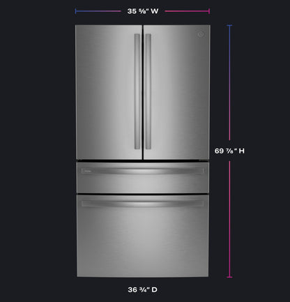 GE APPLIANCES PGD29BYTFS GE Profile Series Energy Star 29 Cu. Ft. Smart Fingerprint R...