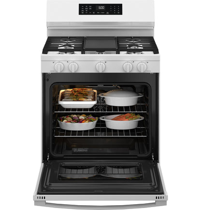 GE APPLIANCES GGF600AVWW Ge 30"" Free-standing Gas Convection Range With No Preheat Air FR...