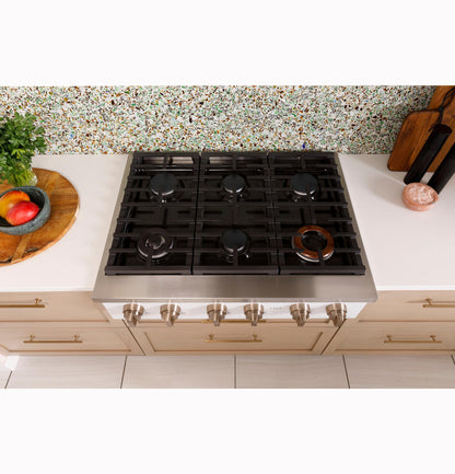 CAFE CGU366P4TW2 Cafe 36"" Commercial-style Gas Rangetop With 6 Burners (NATURA...