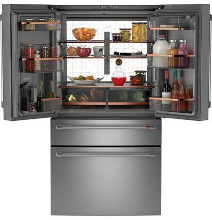 CAFE CJE23DP2WS1 Cafe Energy Star 23.2 Cu. Ft. Smart Counter-depth 4-DO...