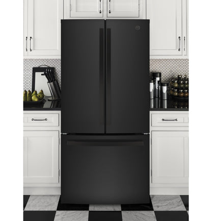 GE APPLIANCES GWE19JGLBB Ge Energy Star 18.6 Cu. Ft. Counter-depth French-door REFRIGE...