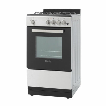 DANBY DR20V1BSSGLP Danby 20"" Wide Gas Range In Stainless Steel