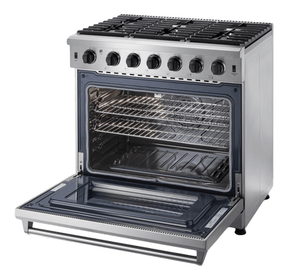 THOR KITCHEN LRG3601ULP Thor Kitchen 36 Inch Gas Range In Stainless Steel - Liquid Propane