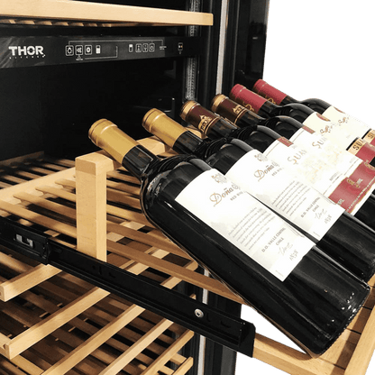THOR KITCHEN TWC2403DI Thor Kitchen - 162 Bottle Dual Zone Freestanding Wine Cooler