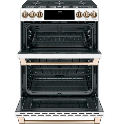 CAFE C2S950P4MW2 Cafe 30"" Slide-in Front Control Dual-fuel Double Oven With CO...