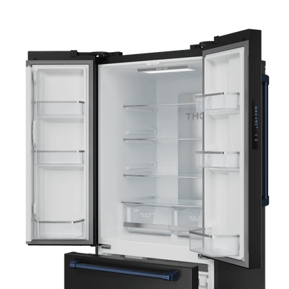 THOR KITCHEN RF3017FFD00BLU 30 Inch 17.7 Cu Ft French Door Counter Depth Refrigerator With Ice ...