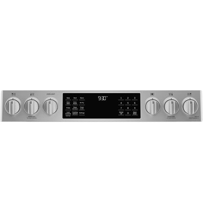 GE APPLIANCES P2S930YPFS GE Profile 30"" Smart Dual Fuel Slide-in Front-control FINGERPRI...