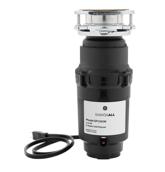 GE APPLIANCES GFC565W GE Disposall 1/2 HP Continuous Feed Garbage Disposer Corded