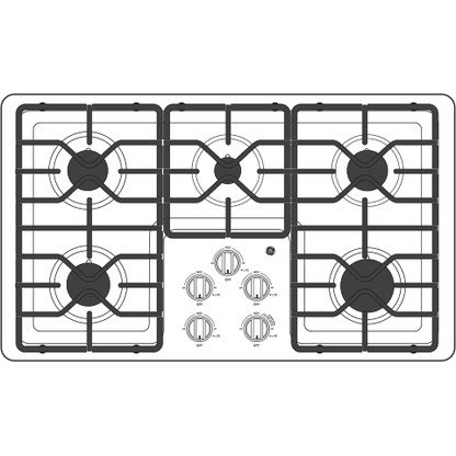 GE APPLIANCES JGP3036SLSS Ge 36"" Built-in Gas Cooktop