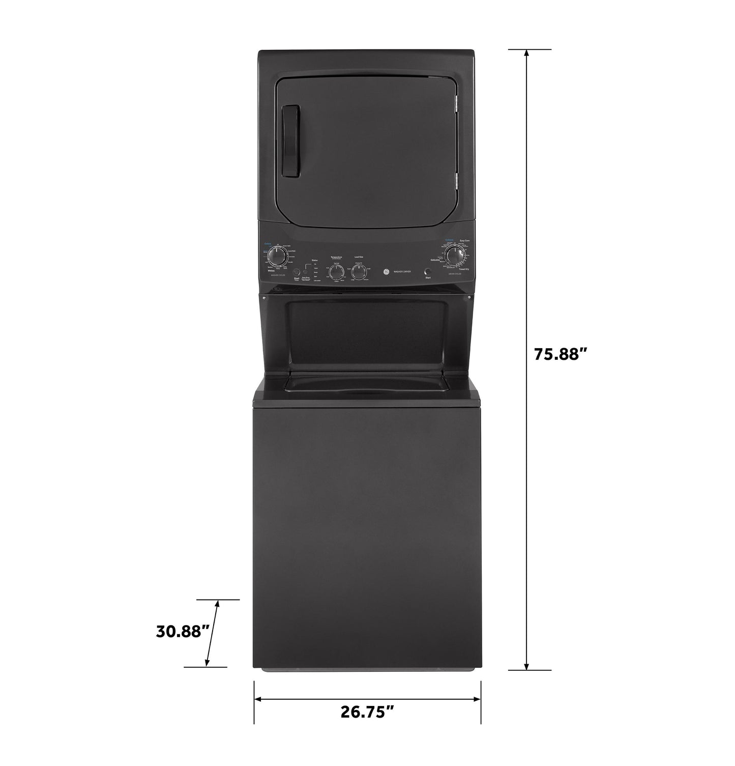 GE APPLIANCES GUD27ESPMDG GE Unitized Spacemaker 3.8 Doe Cu. Ft. Capacity Washer With STAI...