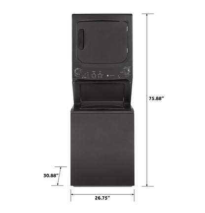GE APPLIANCES GUD27ESPMDG GE Unitized Spacemaker 3.8 Doe Cu. Ft. Capacity Washer With STAI...