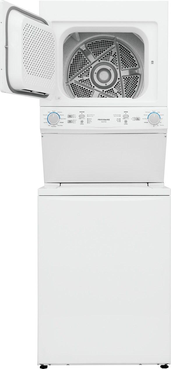 FRIGIDAIRE FLCE7523AW Frigidaire Electric Long Vent Stacked Laundry Center - 3.9 Cu. Ft W...