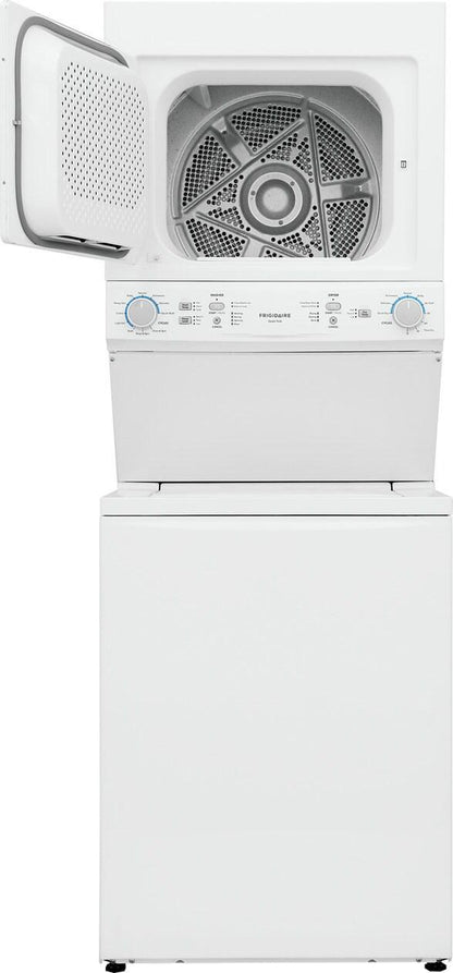 FRIGIDAIRE FLCE7523AW Frigidaire Electric Long Vent Stacked Laundry Center - 3.9 Cu. Ft W...