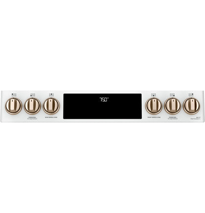 CAFE CGS750P4MW2 Cafe 30"" Slide-in Front Control Gas Double Oven With CONVECTI...