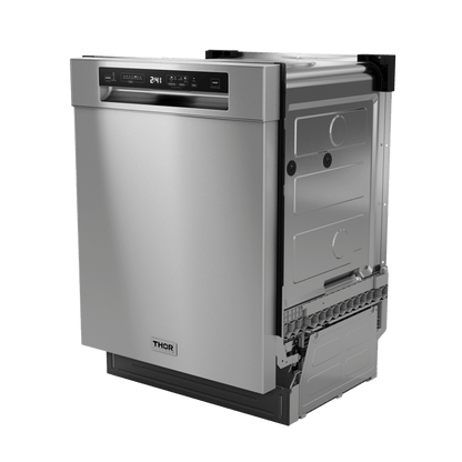 THOR KITCHEN ADW24PF 24 Inch Built-in Front Control Dishwasher With the Pocket Handle: A...