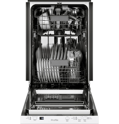 GE APPLIANCES PDT145SGLWW GE Profile 18"" Built-in Dishwasher
