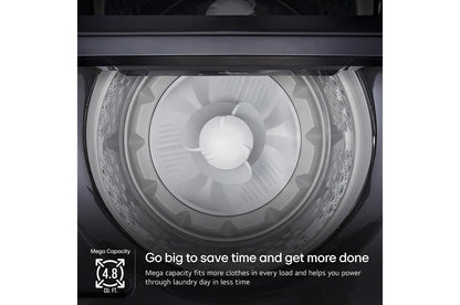LG WT8205CL 4.8 Cu. Ft. MEGA Capacity Smart Top Load Washer With 4-way AGITA...