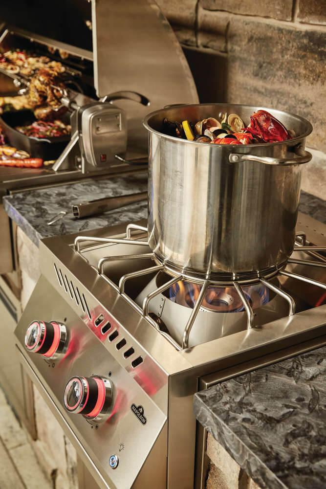 NAPOLEON BBQ BIB18PBNSS Built-in 700 Series Power Burner With Stainless Steel Cover , STAIN...