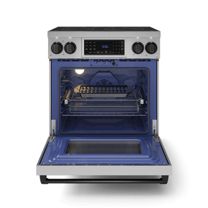 THOR KITCHEN RSE30BLK 30 Inch Professional Electric Range With Tilt Panel Touch Control I...