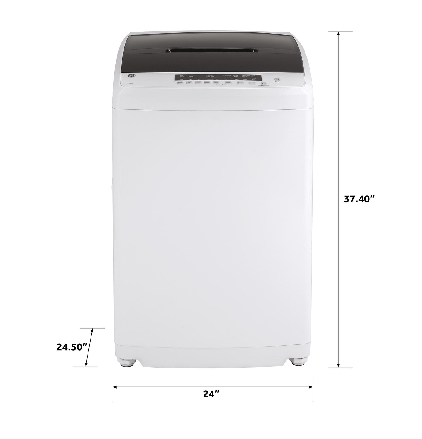 GE APPLIANCES GNW128SSMWW GE Space-saving 2.8 Doe Cu. Ft. Capacity Stationary Washer With STA...
