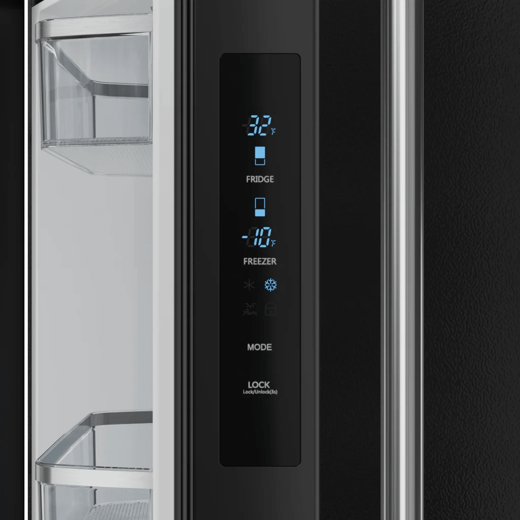 THOR KITCHEN RF3017FFD00SS 30 Inch 17.7 Cu Ft French Door Counter Depth Refrigerator With Ice ...
