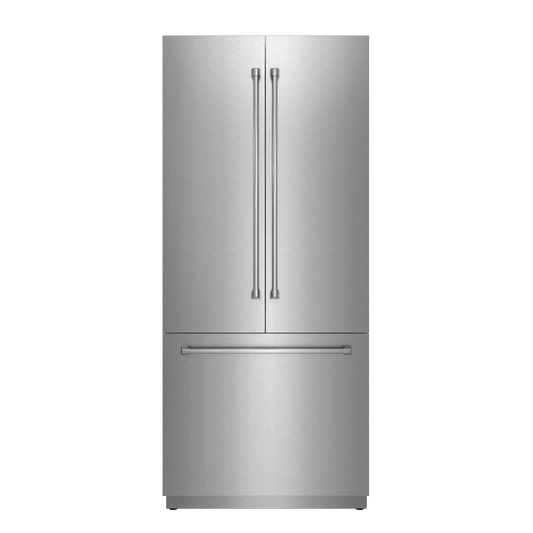 THOR KITCHEN XRF3619BFPSS Thor Kitchen 36-inch French Door Built-in Panel-ready Refrigerator ...