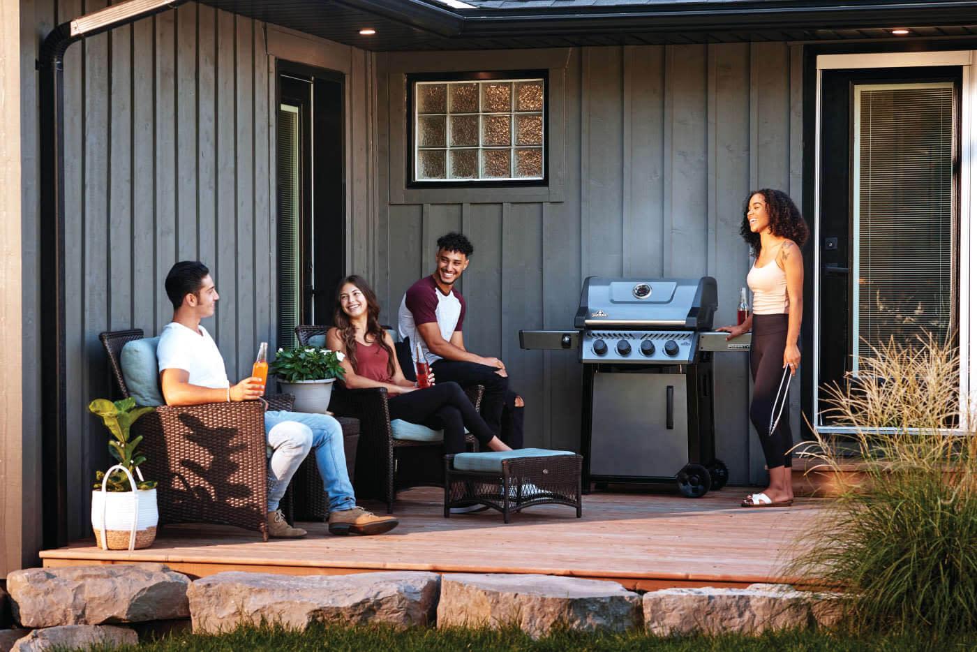 NAPOLEON BBQ F425DNGT Napoleon BBQ Freestyle 425 Gas Grill , Graphite Grey , Natural Gas