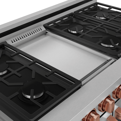 THOR KITCHEN RSG48ERSG 48 Inch Professional Gas Range With Tilt Panel Touch Control In STA...
