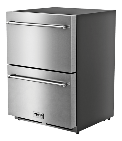 THOR KITCHEN TRZ24U 24-inch Indoor Outdoor Freezer Drawer In Stainless Steel - Trz24u