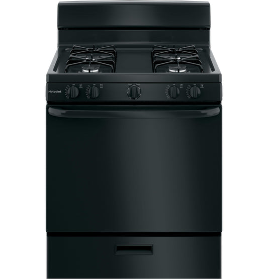 HOTPOINT RGBS300DMBB Hotpoint 30"" Free-standing Gas Range