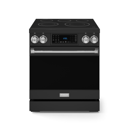 THOR KITCHEN RSE30BSS 30 Inch Professional Electric Range With Tilt Panel Touch Control I...