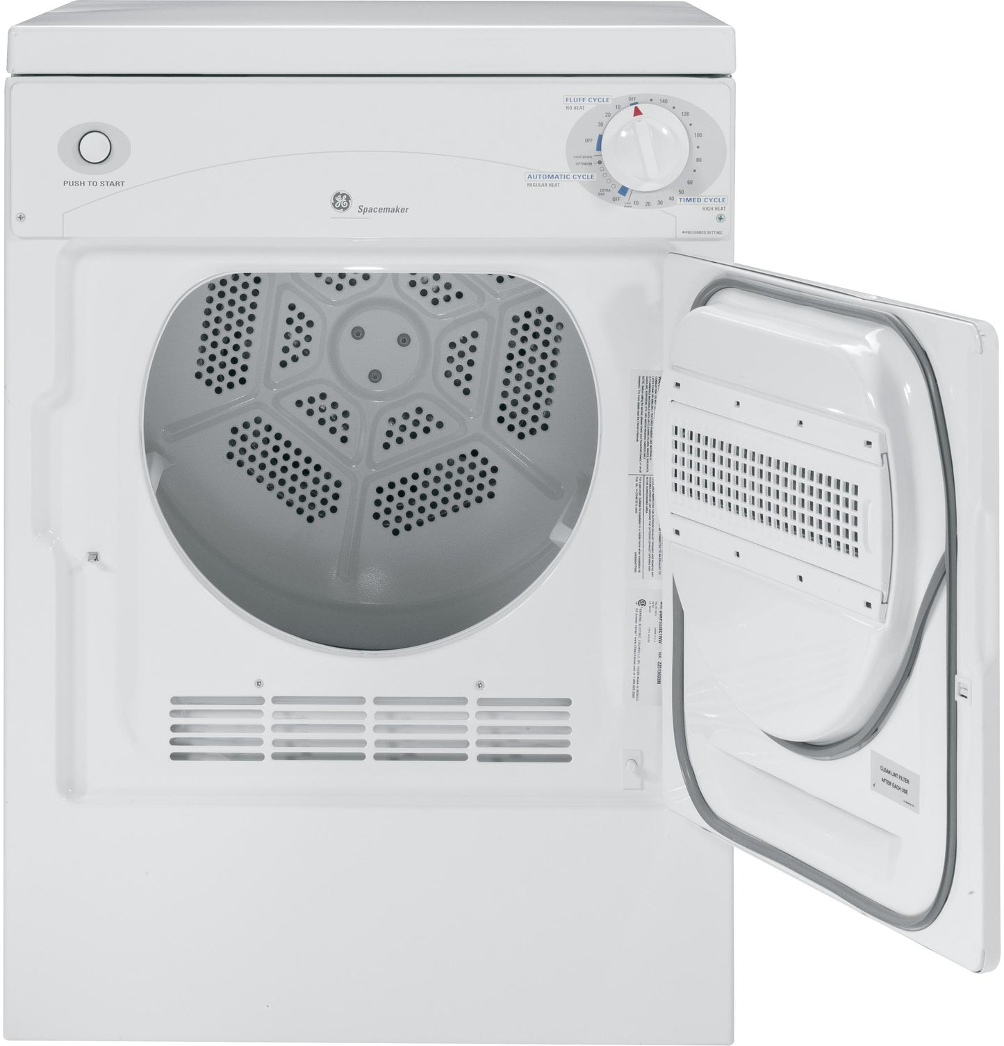 GE APPLIANCES DSKP333ECWW GE Appliances Spacemaker 120v Portable Electric Dryer