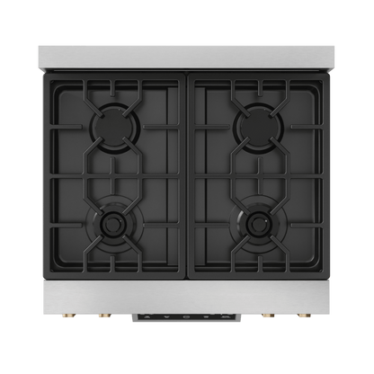 THOR KITCHEN RSG30BRZ 30 Inch Professional Gas Range With Tilt Panel Touch Control In STA...