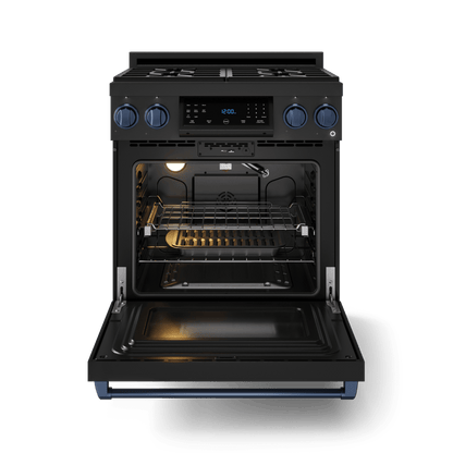 THOR KITCHEN RSG30BBLU 30 Inch Professional Gas Range With Tilt Panel Touch Control In BLA...