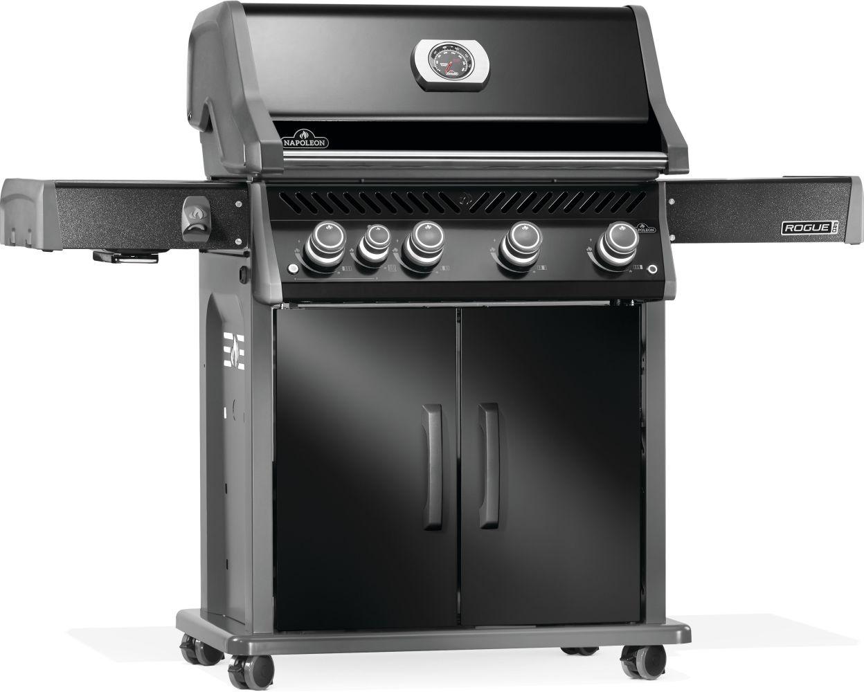 NAPOLEON BBQ RP525SIBPK2 Rogue Pro 525 Sib With Infrared Side Burner , Propane, Black