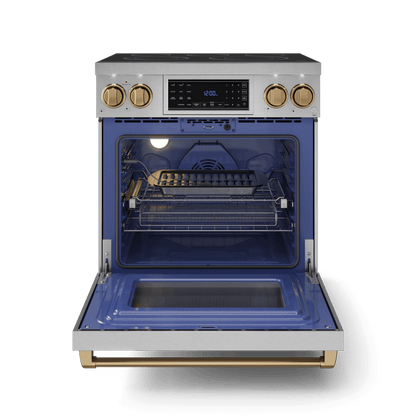 THOR KITCHEN RSE30BRZ 30 Inch Professional Electric Range With Tilt Panel Touch Control I...