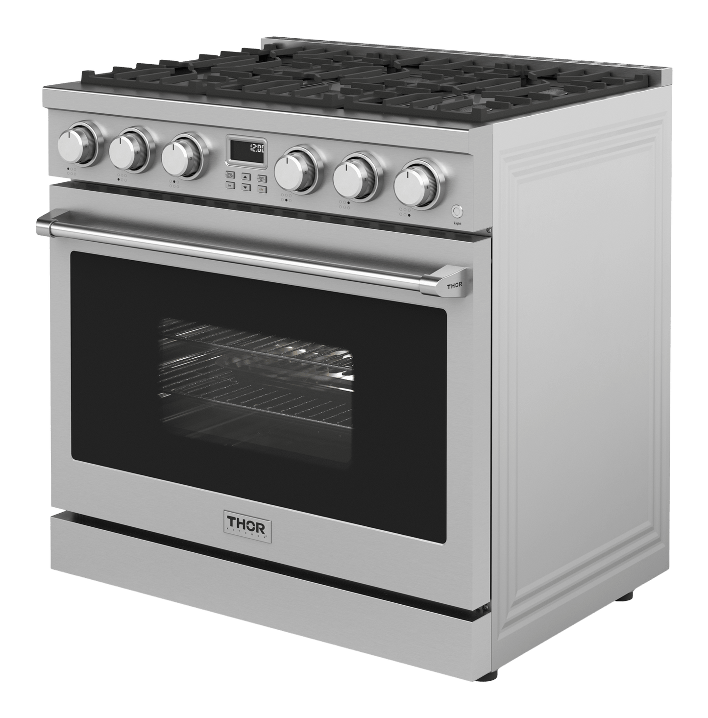 THOR KITCHEN ARG36LP 36 Inch Contemporary Professional Gas Range In Stainless Steel - LI...
