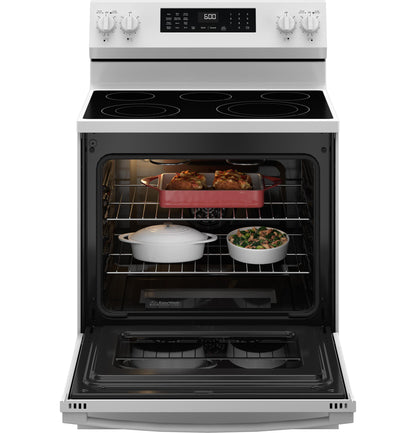 GE APPLIANCES GRF600AVWW Ge 30"" Free-standing Electric Convection Range With No Preheat A...