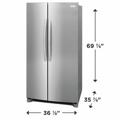 FRIGIDAIRE GRSN2620AF Frigidaire Gallery 26.0 Cu. Ft. 36"" Standard Depth Side By Side REF...